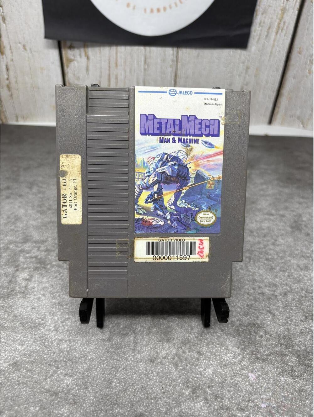 Metal Mech Man & Machine NES Nintendo Cartridge Jaleco 1991 Action Mech Shooter